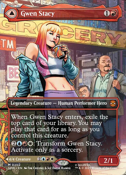 Gwen Stacy // Ghost-Spider (202) - BORDERLESS - FULL ART - Marvel's Spider-Man - Game On