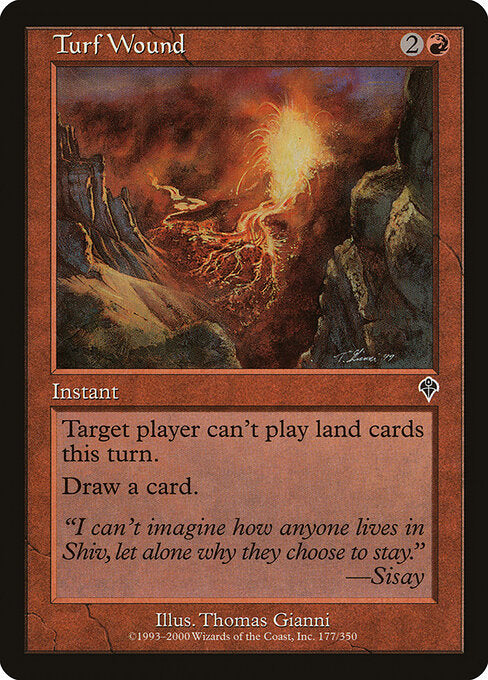 Turf Wound (177) (Foil) - Invasion - Game On