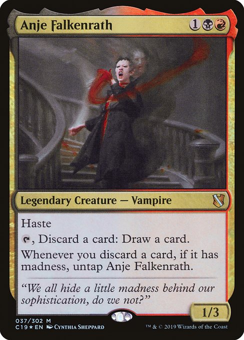 Anje Falkenrath (37) (Foil) - Commander 2019 - Game On
