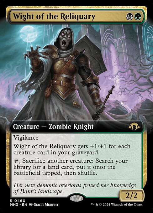 Wight of the Reliquary (460) - EXTENDED ART - Modern Horizons 3 - Game On