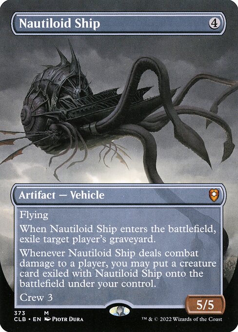 Nautiloid Ship (373) - BORDERLESS - FULL ART - Commander Legends: Battle for Baldur's Gate - Game On