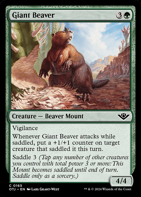 Giant Beaver (165) (Foil) - Outlaws of Thunder Junction - Game On