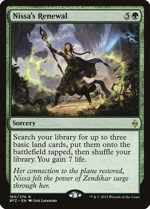 Nissa's Renewal (180) - Battle for Zendikar - Game On