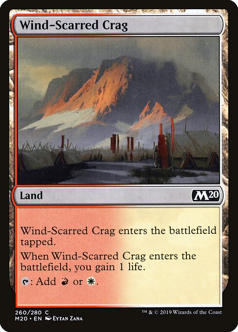 Wind-Scarred Crag (260) (Foil) - Core Set 2020 - Game On