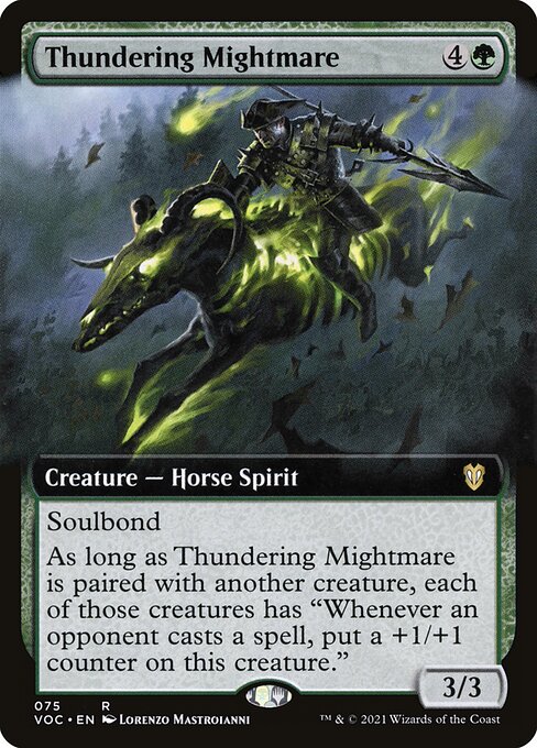 Thundering Mightmare (75) - EXTENDED ART - Crimson Vow Commander - Game On