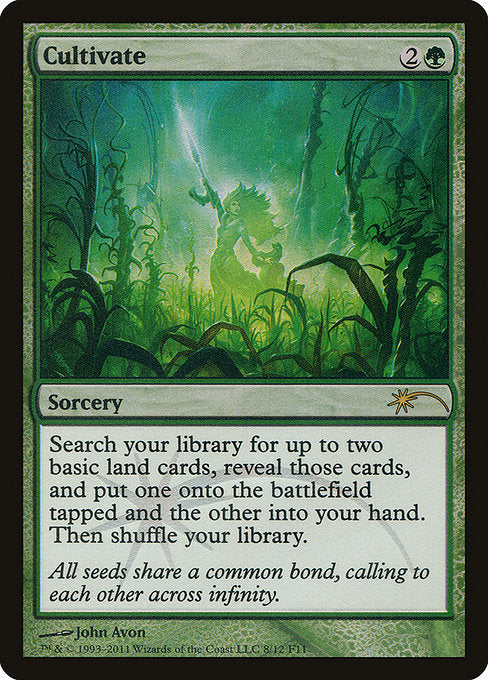 Cultivate (8) (Foil) - Friday Night Magic 2011 - Game On