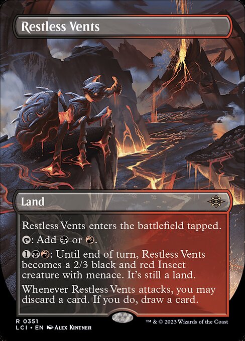 Restless Vents (351) - BORDERLESS (Foil) - The Lost Caverns of Ixalan - Game On