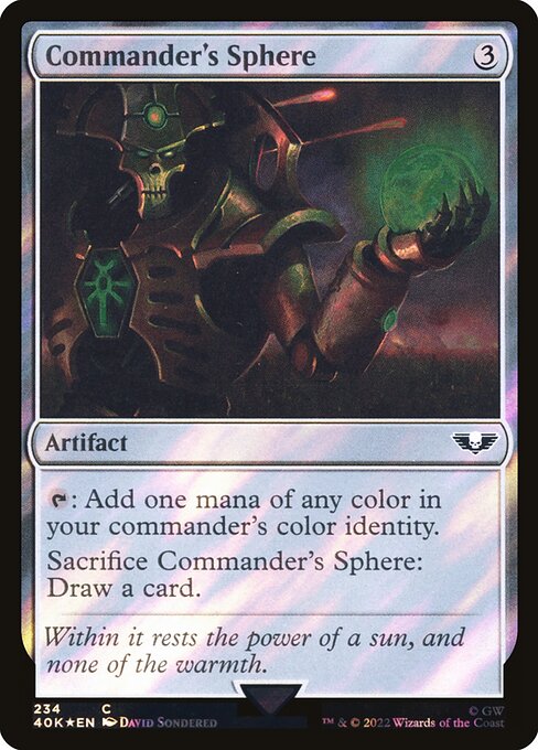 Commander's Sphere (234★) (Foil) - Warhammer 40,000 Commander - Game On