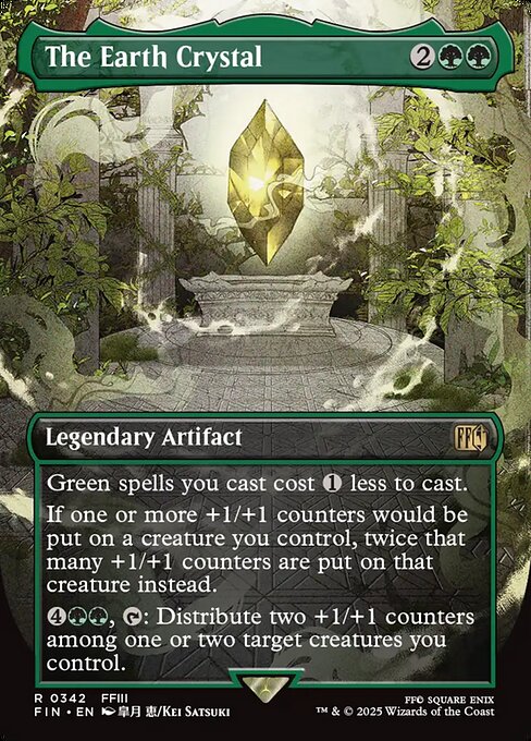 The Earth Crystal (342) - BORDERLESS - FULL ART - Final Fantasy - Game On