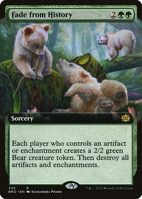 Fade from History (345) - EXTENDED ART (Foil) - The Brothers' War - Game On