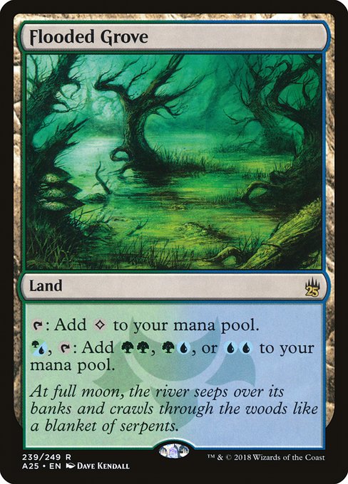 Flooded Grove (239) (Foil) - Masters 25 - Game On