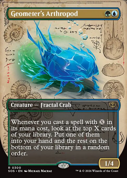 Geometer's Arthropod (300) - BORDERLESS - FULL ART (Foil) - Secrets of Strixhaven - Game On