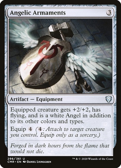 Angelic Armaments (296) (Foil) - Commander Legends - Game On