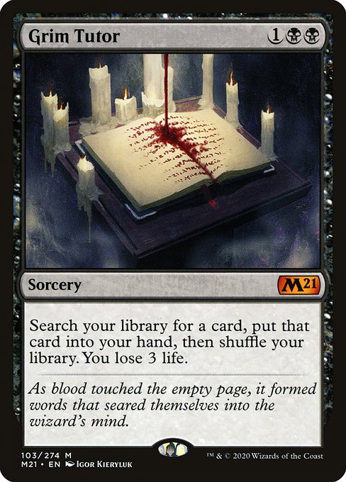 Grim Tutor (103) - Core Set 2021 - Game On