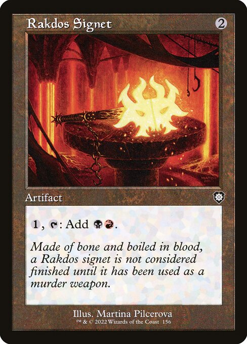 Rakdos Signet (156) - The Brothers' War Commander - Game On