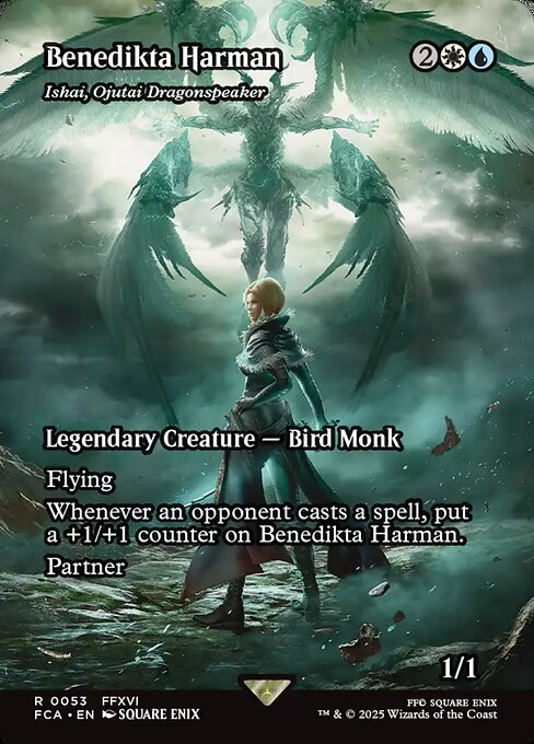 Ishai, Ojutai Dragonspeaker (53) - BORDERLESS - FULL ART (Foil) - Final Fantasy: Through the Ages - Game On