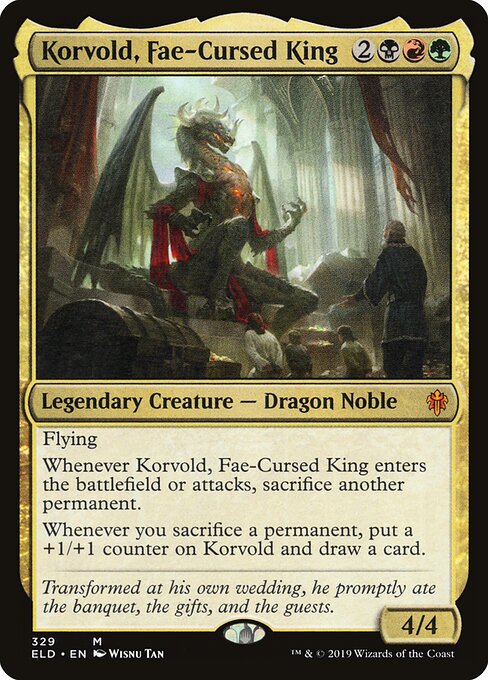 Korvold, Fae-Cursed King (329) (Foil) - Throne of Eldraine - Game On