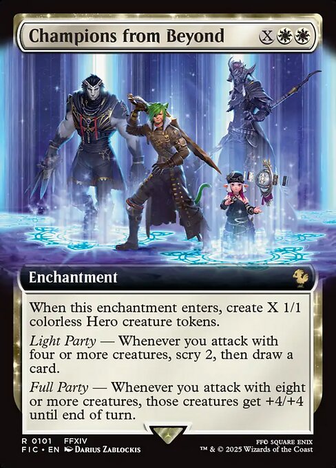 Champions from Beyond (101) - EXTENDED ART (Foil) - Final Fantasy Commander - Game On