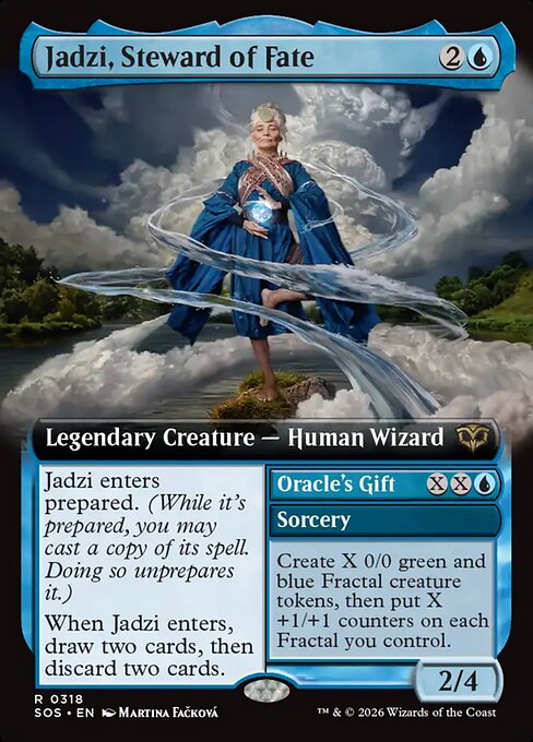 Jadzi, Steward of Fate // Oracle's Gift (318) - EXTENDED ART (Foil) - Secrets of Strixhaven - Game On