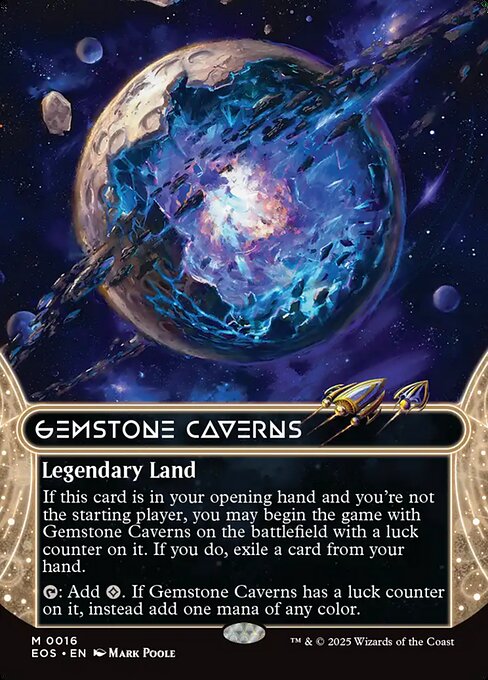 Gemstone Caverns (16) - BORDERLESS - FULL ART - Edge of Eternities: Stellar Sights - Game On