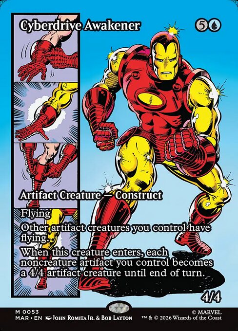 Cyberdrive Awakener (53) - BORDERLESS - FULL ART - Marvel Universe - Game On