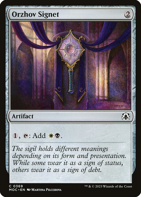 Orzhov Signet (369) - March of the Machine Commander - Game On