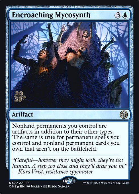 Encroaching Mycosynth (47s) (Foil) - Phyrexia: All Will Be One Promos - Game On