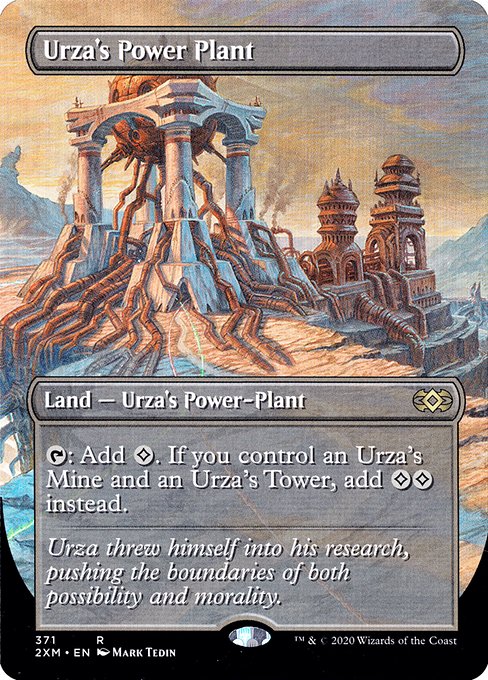 Urza's Power Plant (371) - BORDERLESS - FULL ART - Double Masters - Game On