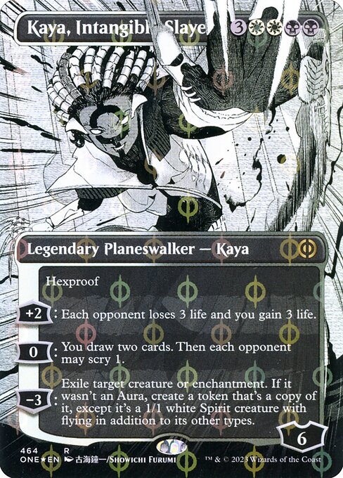Kaya, Intangible Slayer (464) - BORDERLESS - FULL ART (Foil) - Phyrexia: All Will Be One - Game On