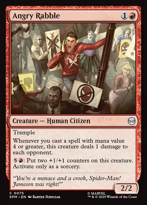 Angry Rabble (75) (Foil) - Marvel's Spider-Man - Game On