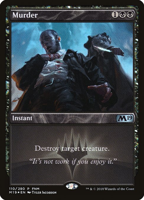 Murder (110) (Foil) - Core Set 2019 Promos - Game On