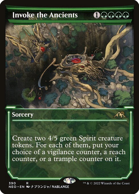 Invoke the Ancients (390) - SHOWCASE (Foil) - Kamigawa: Neon Dynasty - Game On
