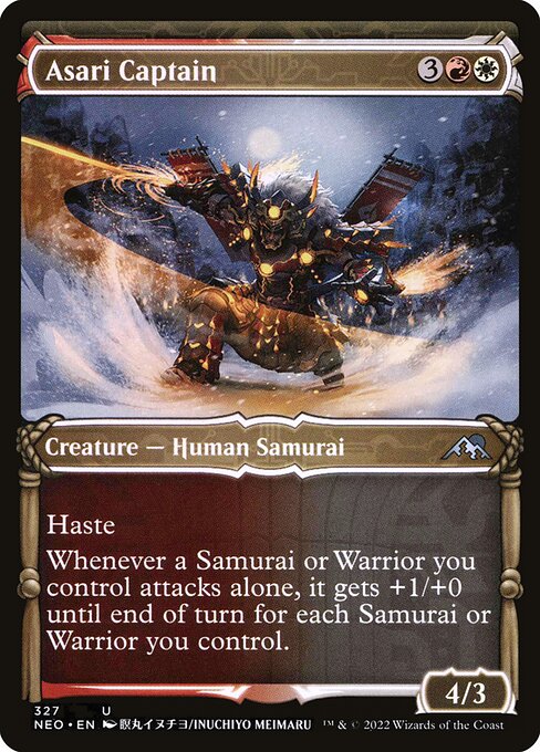 Asari Captain (327) - SHOWCASE (Foil) - Kamigawa: Neon Dynasty - Game On
