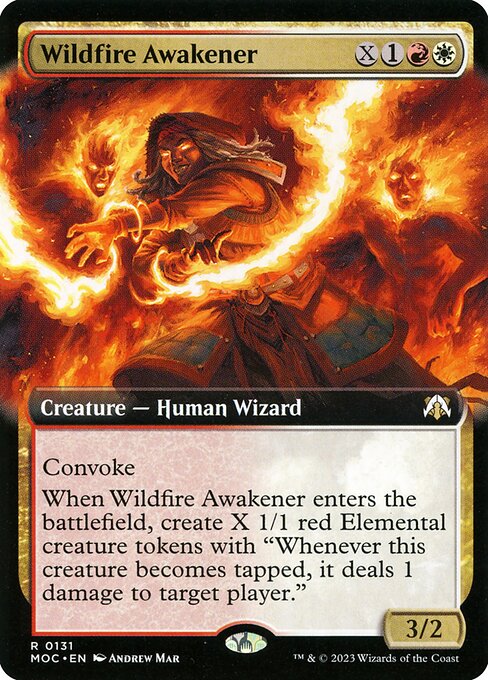 Wildfire Awakener (131) - EXTENDED ART - March of the Machine Commander - Game On