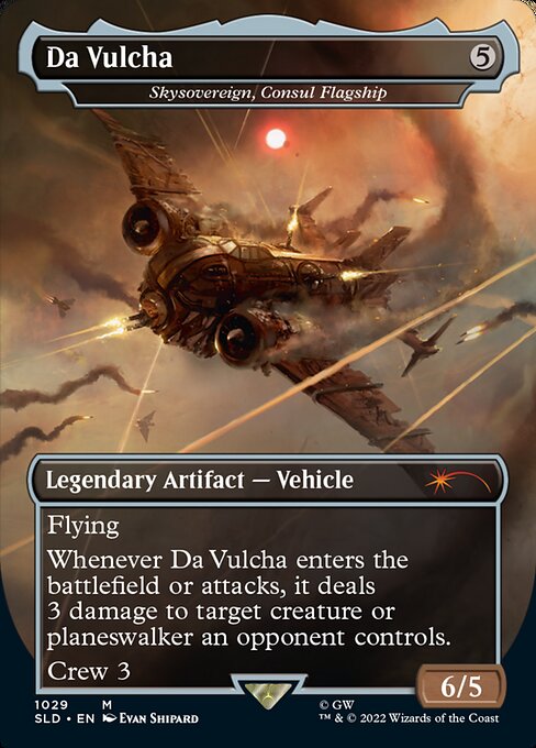 Skysovereign, Consul Flagship (1029) - BORDERLESS - FULL ART (Foil) - Secret Lair Drop - Game On