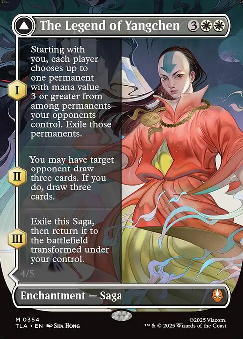 The Legend of Yangchen // Avatar Yangchen (354) - BORDERLESS - FULL ART (Foil) - Avatar: The Last Airbender - Game On