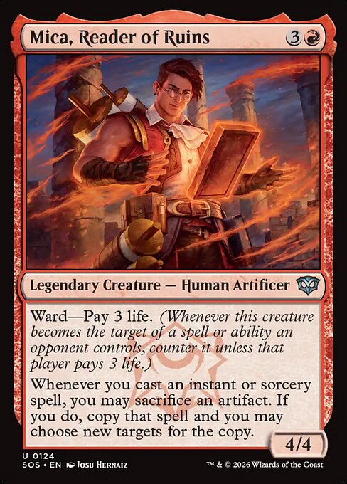 Mica, Reader of Ruins (124) (Foil) - Secrets of Strixhaven - Game On