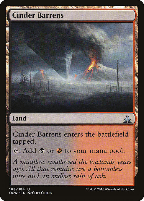 Cinder Barrens (168) (Foil) - Oath of the Gatewatch - Game On
