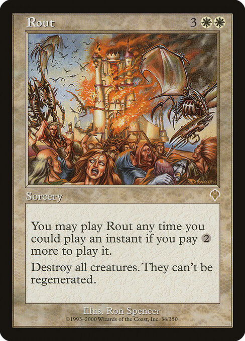 Rout (34) (Foil) - Invasion - Game On