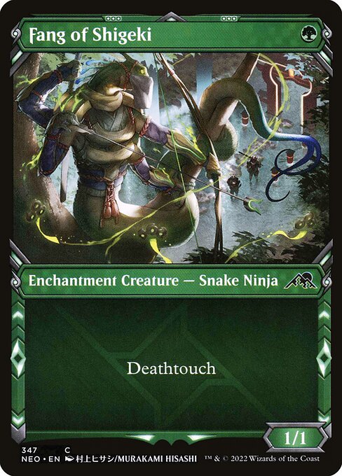 Fang of Shigeki (347) - SHOWCASE (Foil) - Kamigawa: Neon Dynasty - Game On