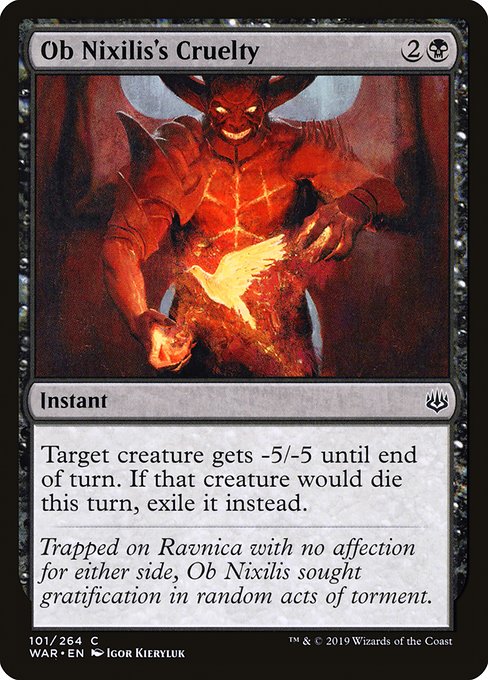 Ob Nixilis's Cruelty (101) (Foil) - War of the Spark - Game On