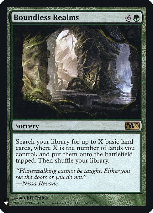 Boundless Realms (M13-162) (Foil) - The List - Game On
