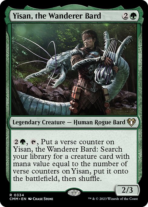 Yisan, the Wanderer Bard (334) (Foil) - Commander Masters - Game On