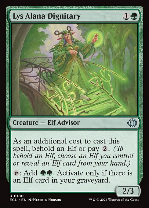 Lys Alana Dignitary (180) (Foil) - Lorwyn Eclipsed - Game On