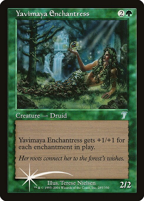 Yavimaya Enchantress (285★) - Seventh Edition - Game On