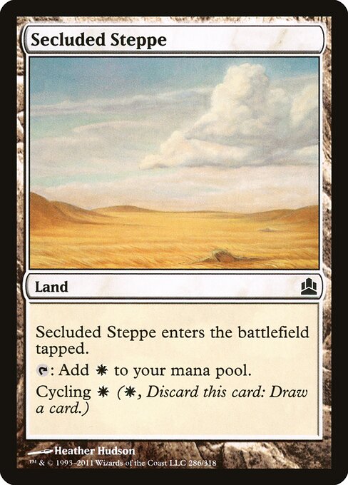 Secluded Steppe (286) - Commander 2011 - Game On