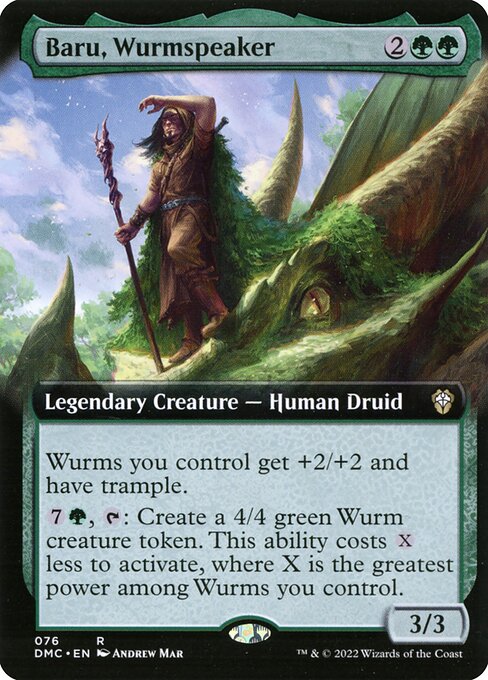 Baru, Wurmspeaker (76) - EXTENDED ART - Dominaria United Commander - Game On