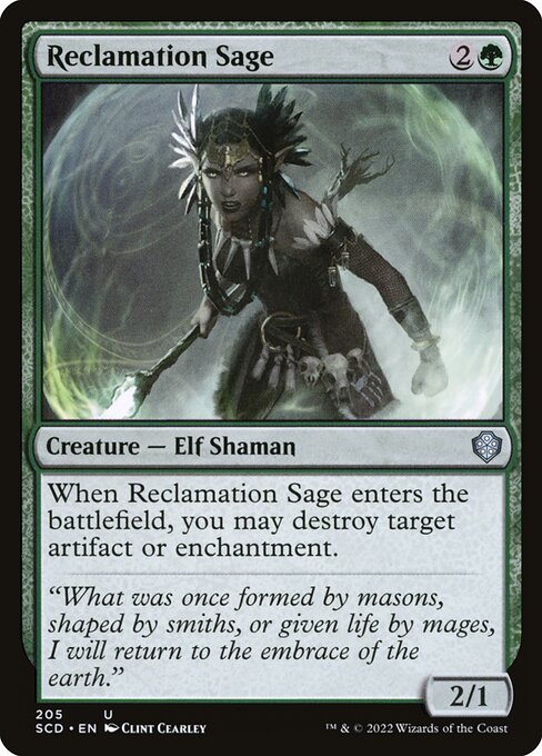 Reclamation Sage (205) - Starter Commander Decks - Game On