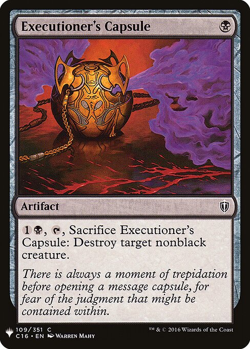 Executioner's Capsule (C16-109) - The List - Game On