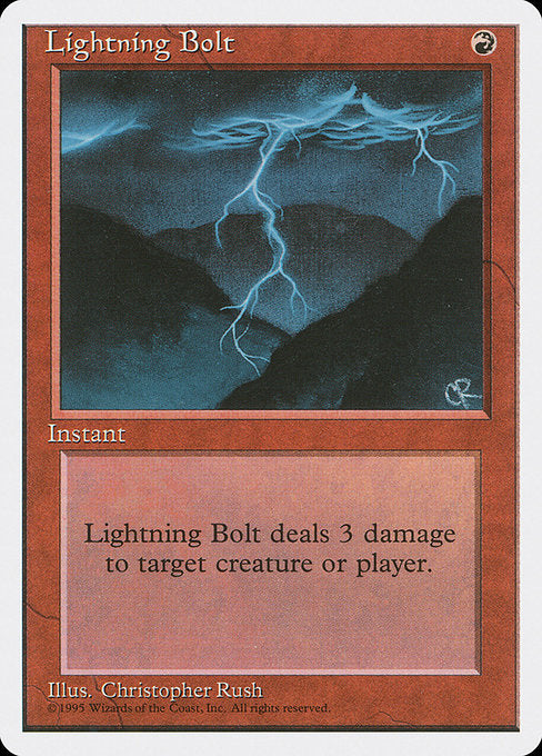 Lightning Bolt (208) - Fourth Edition - Game On